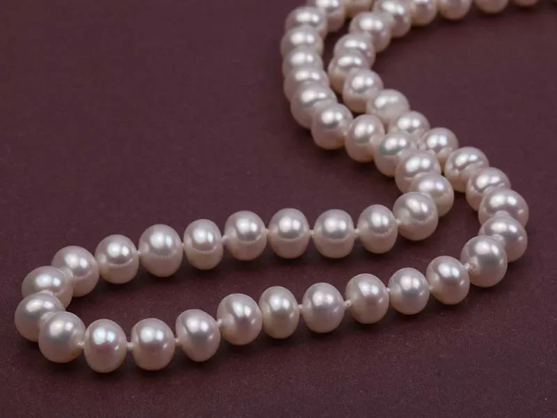 6-7MM White Akoya Cultured Pearl Necklace 18\