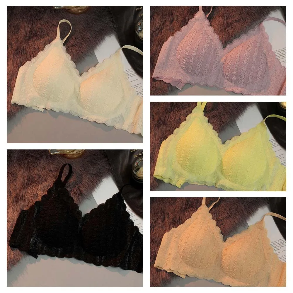 Reggiseno a V profondo senza fili con seni raccolti, intimo push up antiurto, reggiseno regolabile con coppa grande per le donne