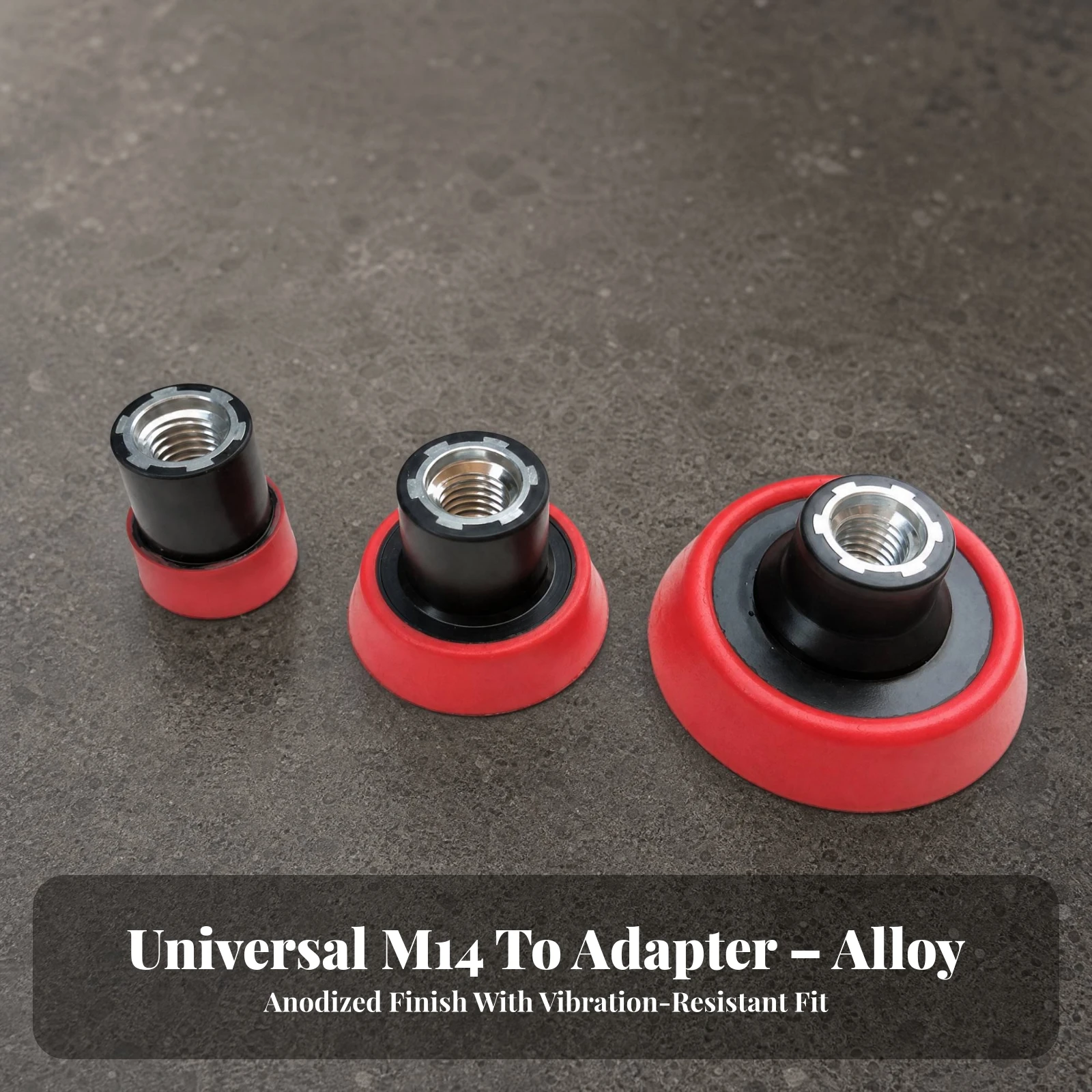 3 Pieces Polishing Backing Pad Aluminum-Alloy Polishing Pad with Threaded Insert Rotary Backing Plate Heavy Duty