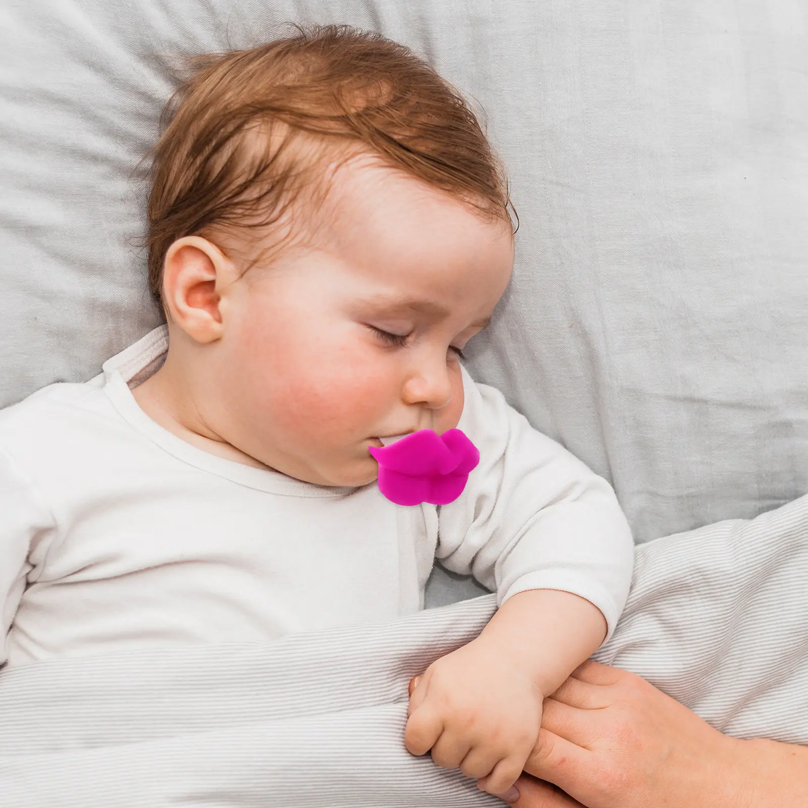 

Набор из 5 силиконовых пустышек для малышей с дизайном в виде губ, для ухода за младенцами, комфортные, легко моются, успокаивающее решение