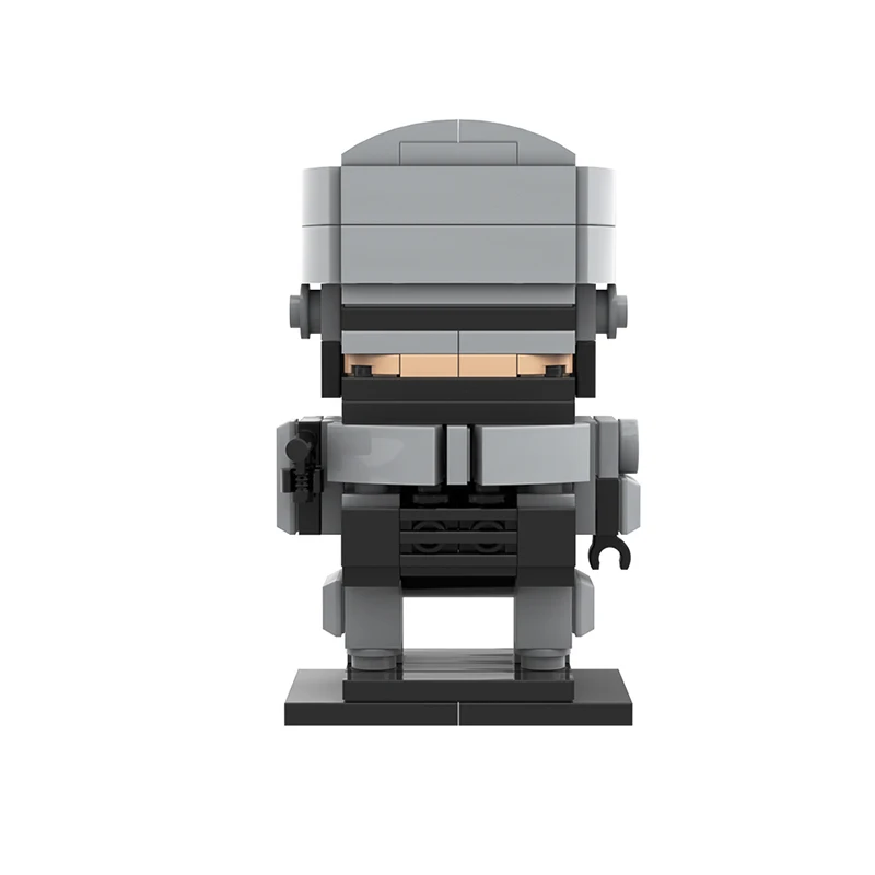 

Gobricks Mechanical War Police Square Head MOC Building Blocks Sets DIY Creative Construction Bricks Educational Toys for Kids