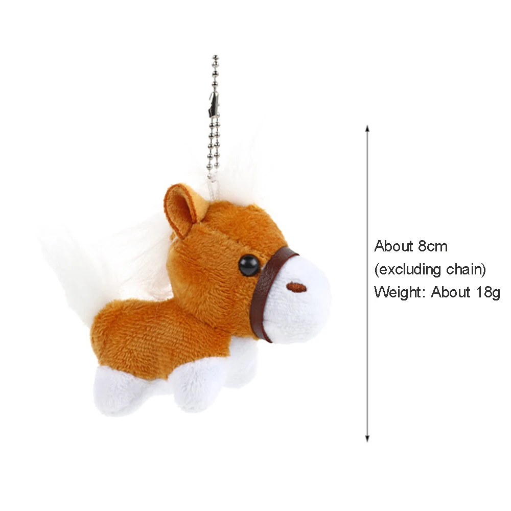 Pluche paard ornament sleutelhanger unieke tas hangende hanger decoratie aanwezig voor verjaardag Thanksgiving
