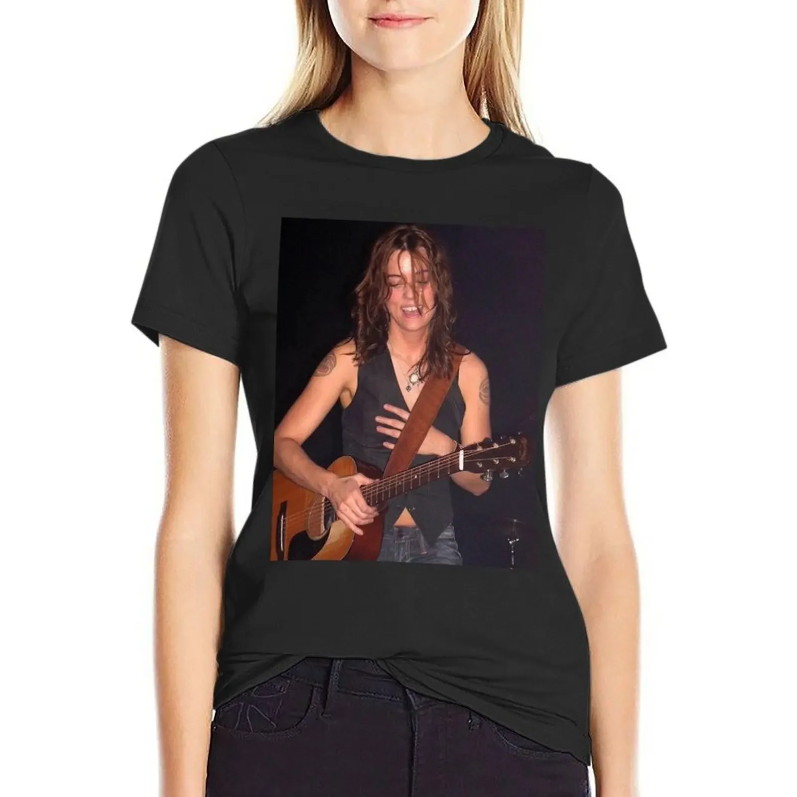 

Brandi Carlile - Poster T-Shirt Short sleeve tee cute clothes tops aesthetic clothes tops for Women