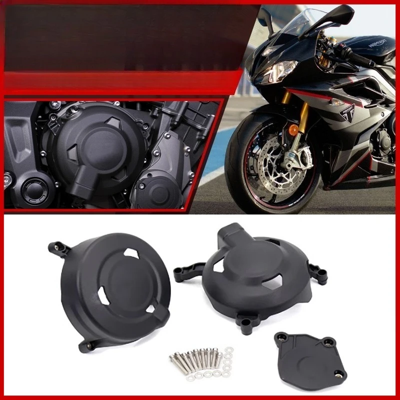 765 /675 S/R/RS Modified Parts Engine Protective Cover Motorcycle Anti-Fall Side
