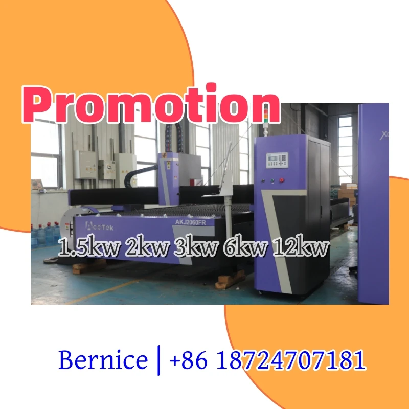 2025 Factory Supply Fiber Laser Cutting Machine with Raycus MAX JPT Laser Source 3kw 6kw 12kw Laser Cutter with Rotary Axis