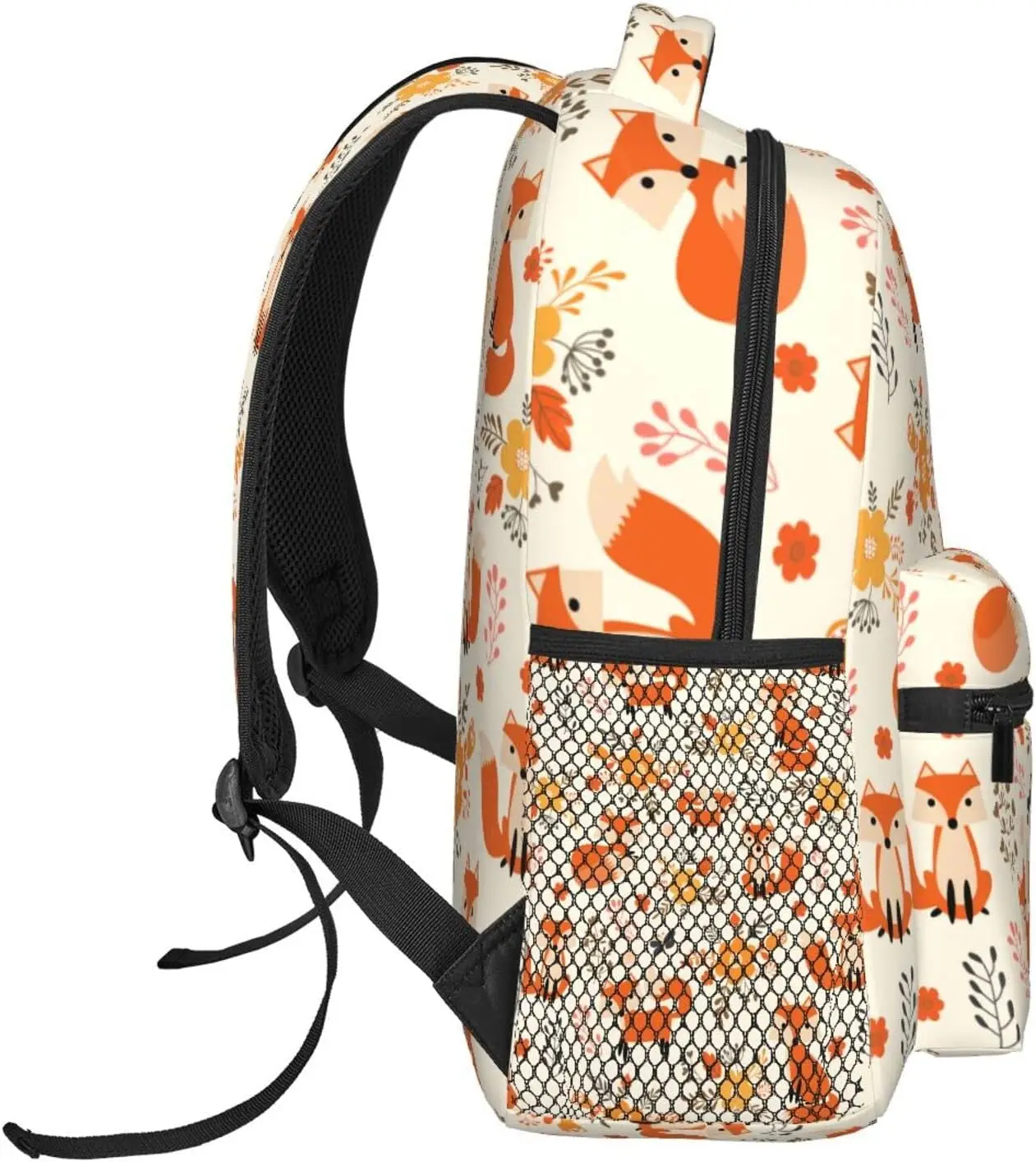 Cute Fox Backpack High Capacity Backpack Lightweight Hiking Daypack for Men Women