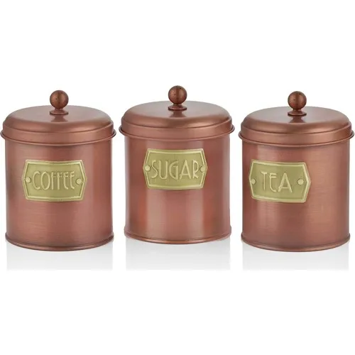 Şah Tea Candy Coffee Jar Copper