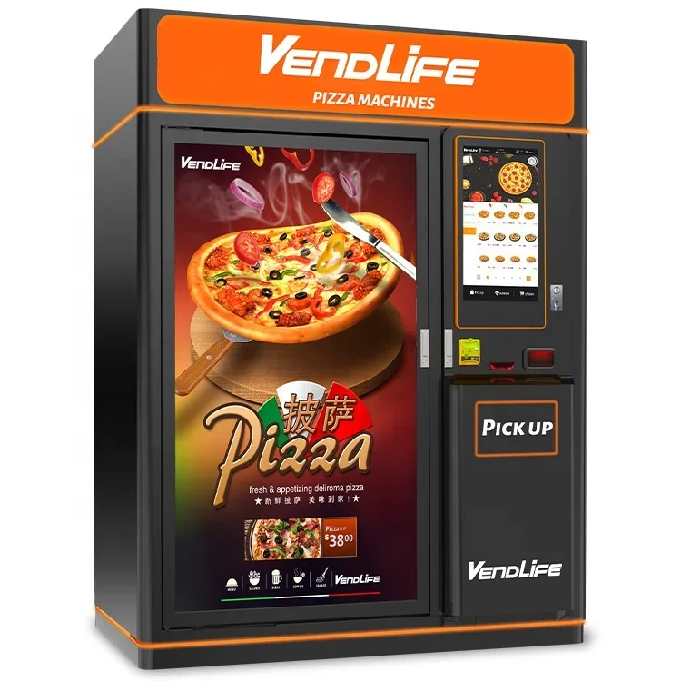 

YG Customized Commercial Outdoor Fresh Fast Food Self Service Fully Automatic Smart Pizza Vending Machine China Factory