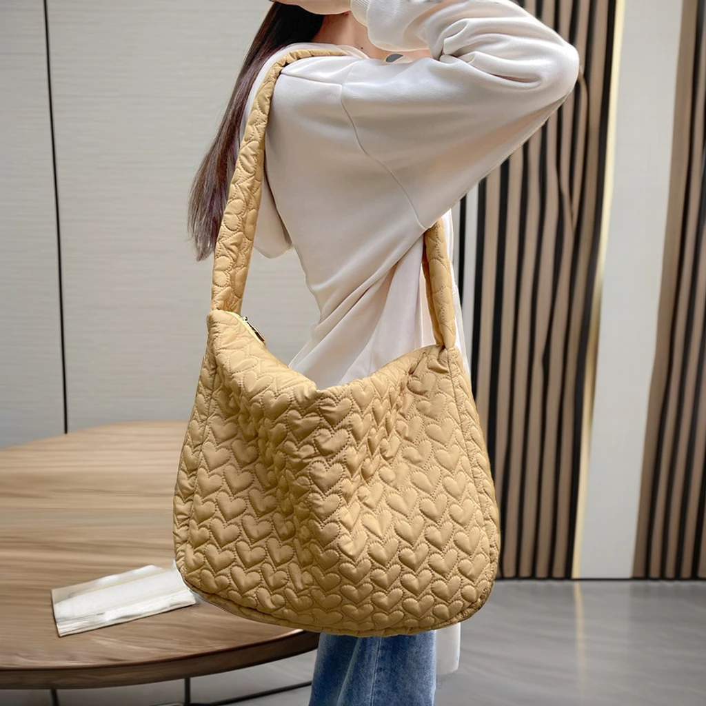 Waterproof Crossbody Bag Designer Clouds Fold Large Tote Bag Korean Vintage Nylon Quilted Personality Fashion Dumpling Bag