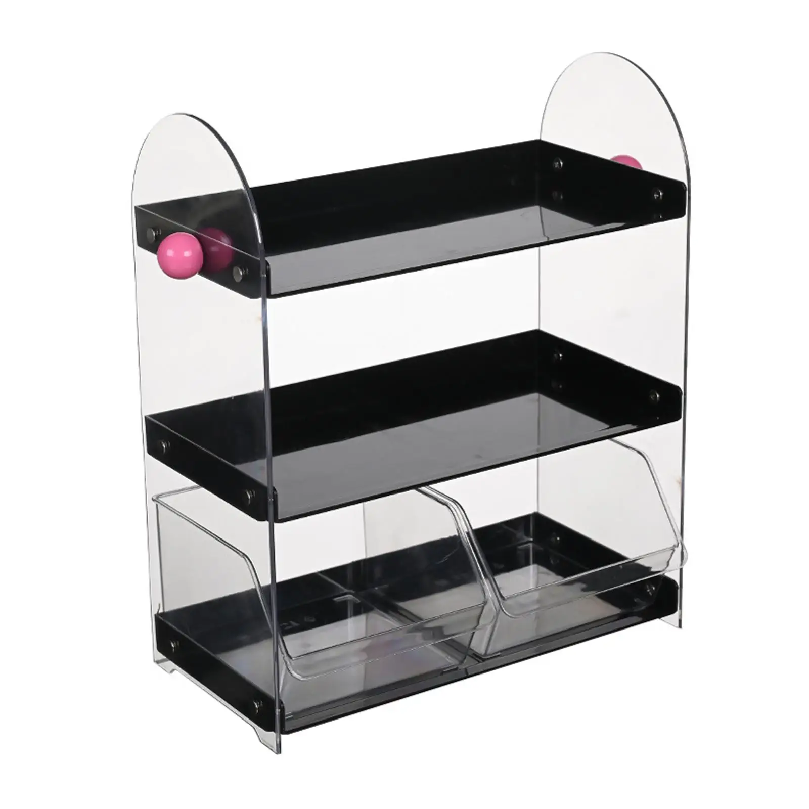 Countertop Organizer Cup Rack Tea Cup Holder Versatile 3 Tiers Display Shelf Coffee Station Organizer for Kitchen Desktop