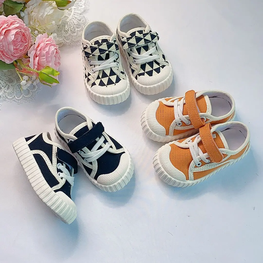 New Children Canvas Shoes Spring Fashion Soft Comfortable Boys Sneakers Girls Casual Shoes Kindergarten Shoes Baby Sneakers