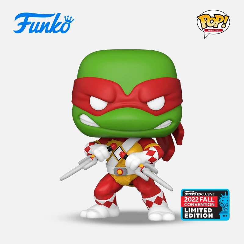 Funko POP Teenage Mutant Ninja Turtles Mech Shredder's Revenge Toy Raphael Handmade Variant Battle Car Ornament Gift Collection