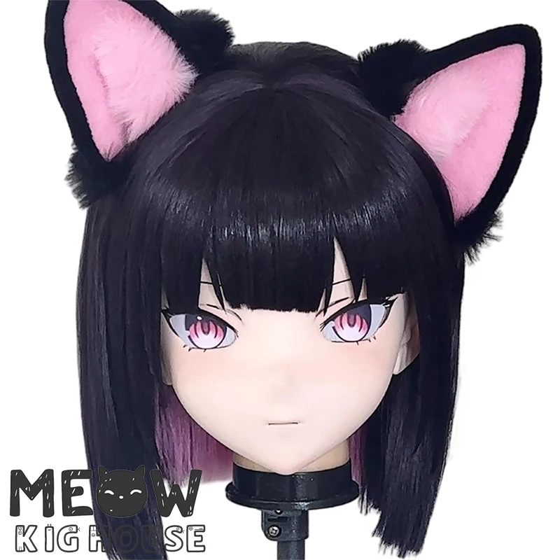 

(MEO523) Customize Handmade Full Head Lockable Crossdress Male to Female Japanese Cartoon Anime Game Character Kigurumi Mask