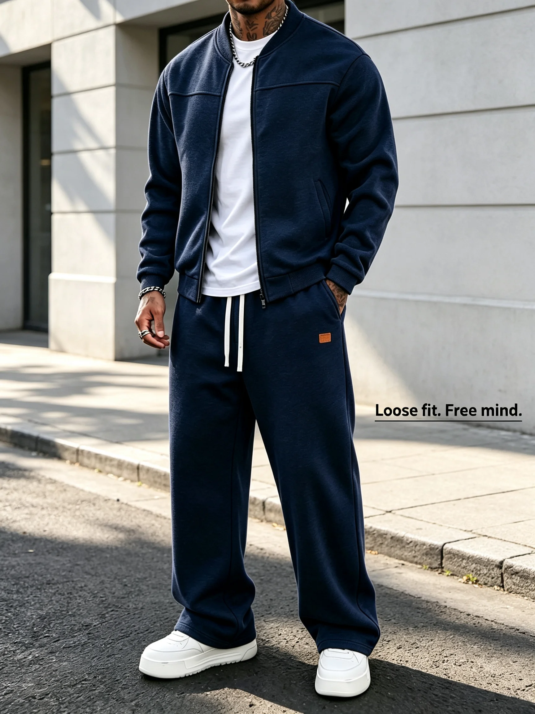 Men 2 Piece Sets Retro Streetw - Winter Clothing Pk ulasan dan harga