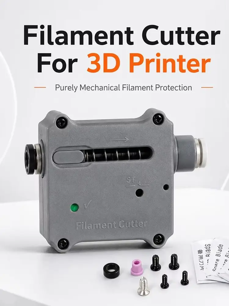 FYSETC 3D-Drucker Filamentschneider Hochwertiges Anti-Jam-Filament-Kit für Bambu Lab Anycubic Flashforge DIY Voron Vzbot