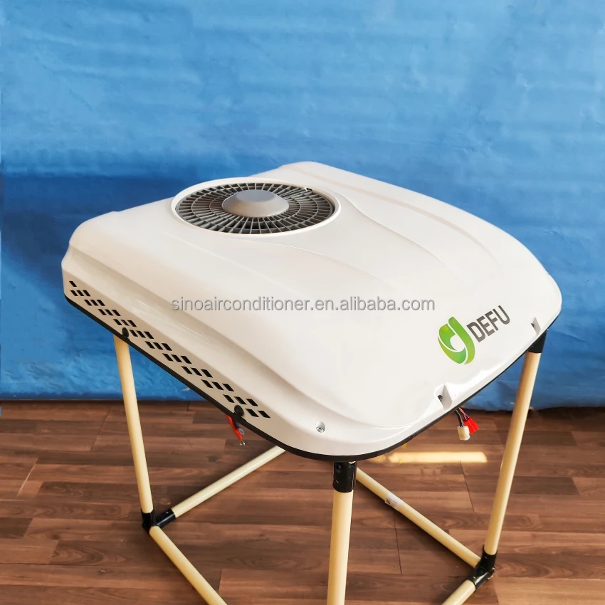 قافلة سقف كهربائي تبريد التيار المتردد 12 فولت 24 فولت مكيف هواء على السطح لمقصورة شاحنة جرار #2