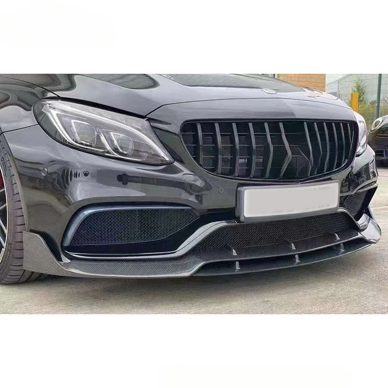 

For Mercedes-Benz W205 C63 (2015-2021) Carbon Fiber Front Lip Spoiler