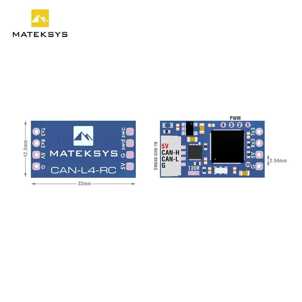 MATEK CAN-L4-RC STM32L431 MCU AP_PERIPH CAN RC INPUT ADAPTER CAN Receiver for RC Model Airplane