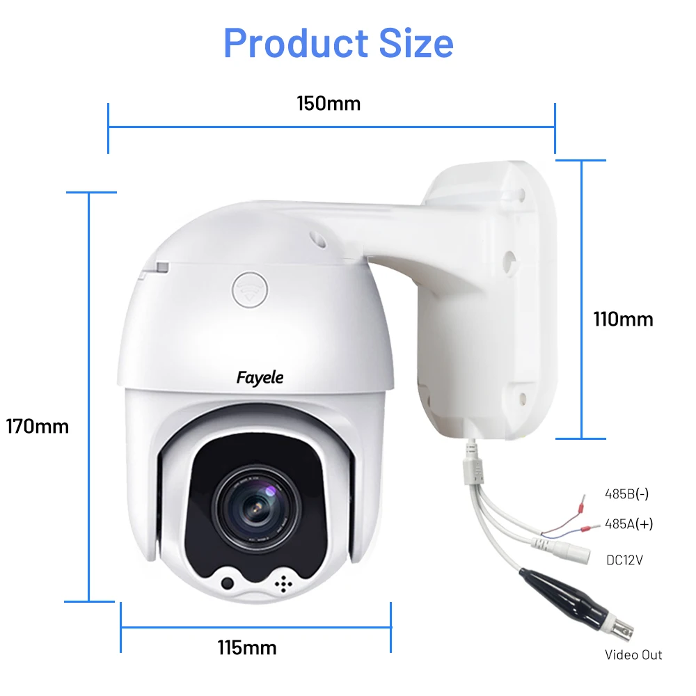 AHD Zoom TVI CVI CVBS UTC IP66, 2MP, 5MP