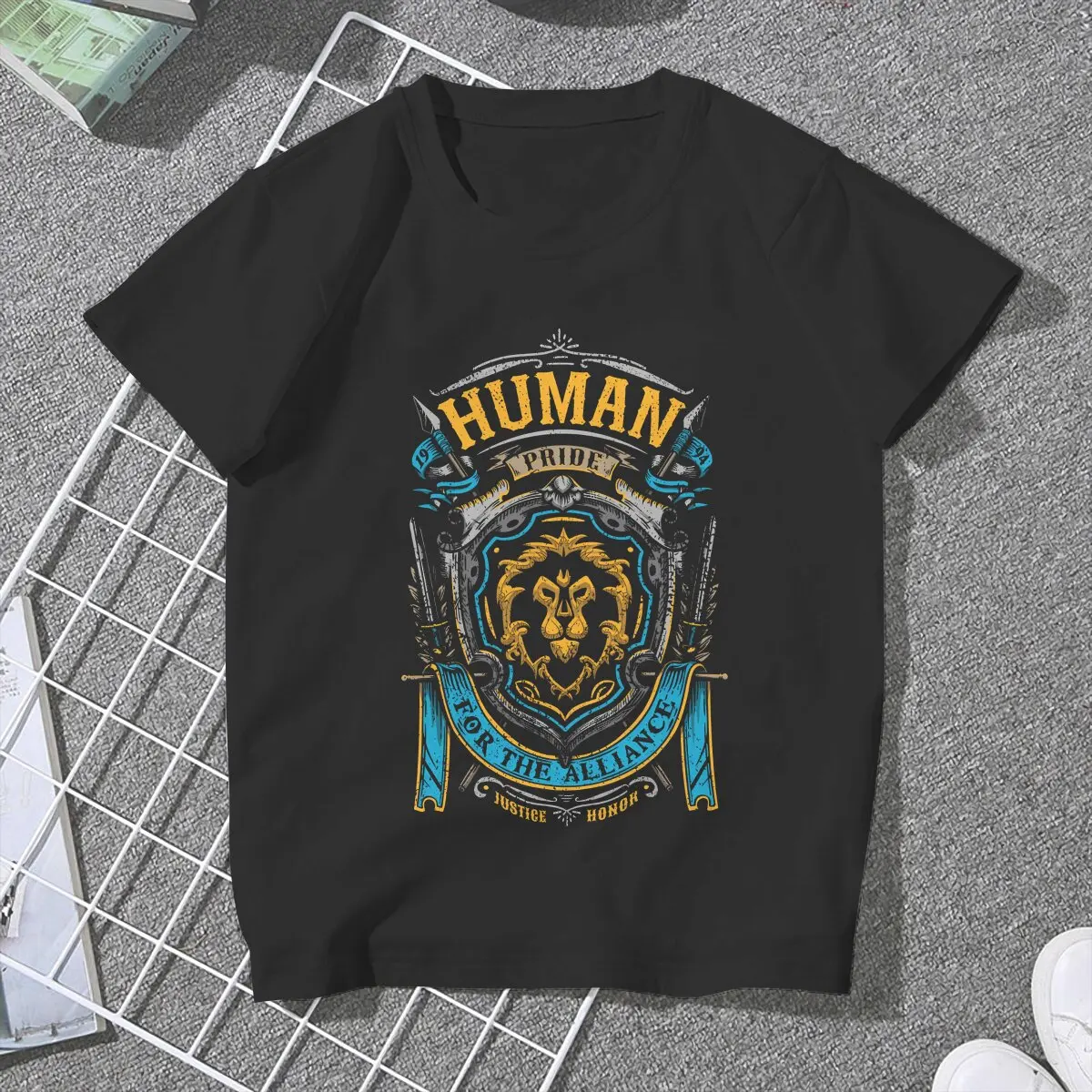 Menschlicher Stolz Frauen T-Shirts Welt von Warcraft ästhetische Vintage weibliche Kleidung lose Grafik Kurzarm