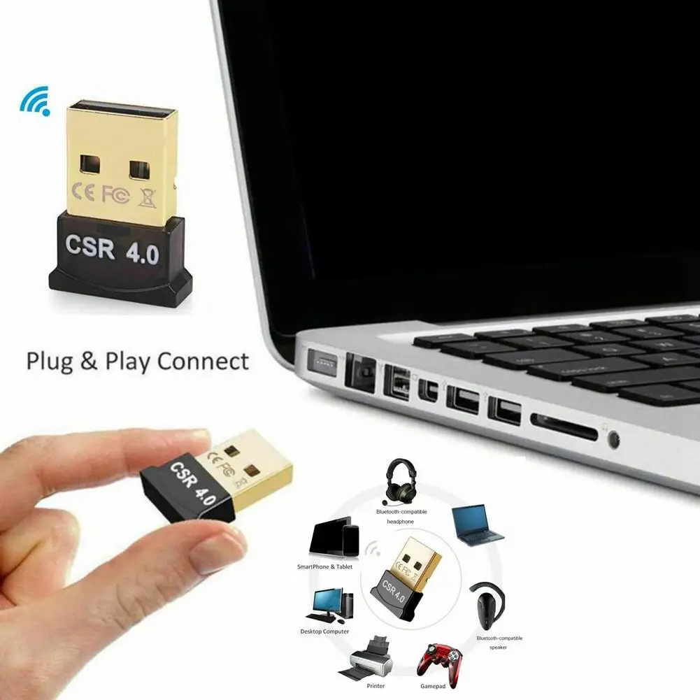 

USB Bluetooth Adapter V4.0 USB Wireless Receptor Bluetooth Speaker File Receiver Transmitter Dongle Laptop Earphone Sender