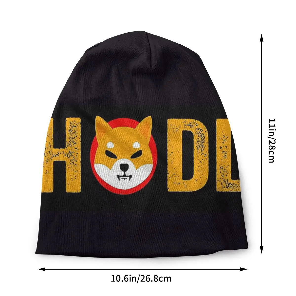 Bitcoin Virtual Currency Skullies Beanies Fashion Hats Shiba Inu HODL Thin Bonnet Hipster Caps Men Women's Earmuffs