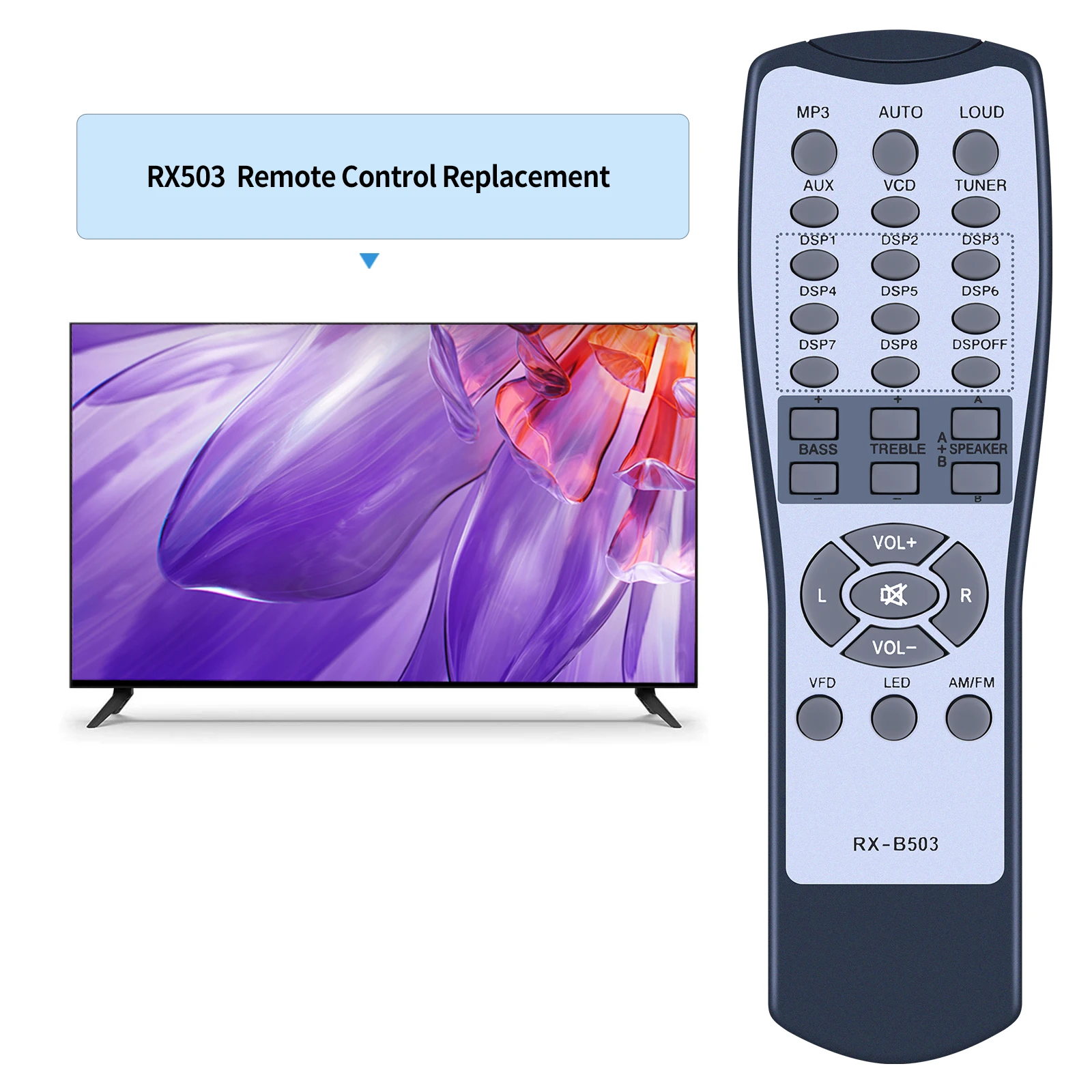 Remote control for Technical Pro RX503 RX504 RX505BT RX-B503