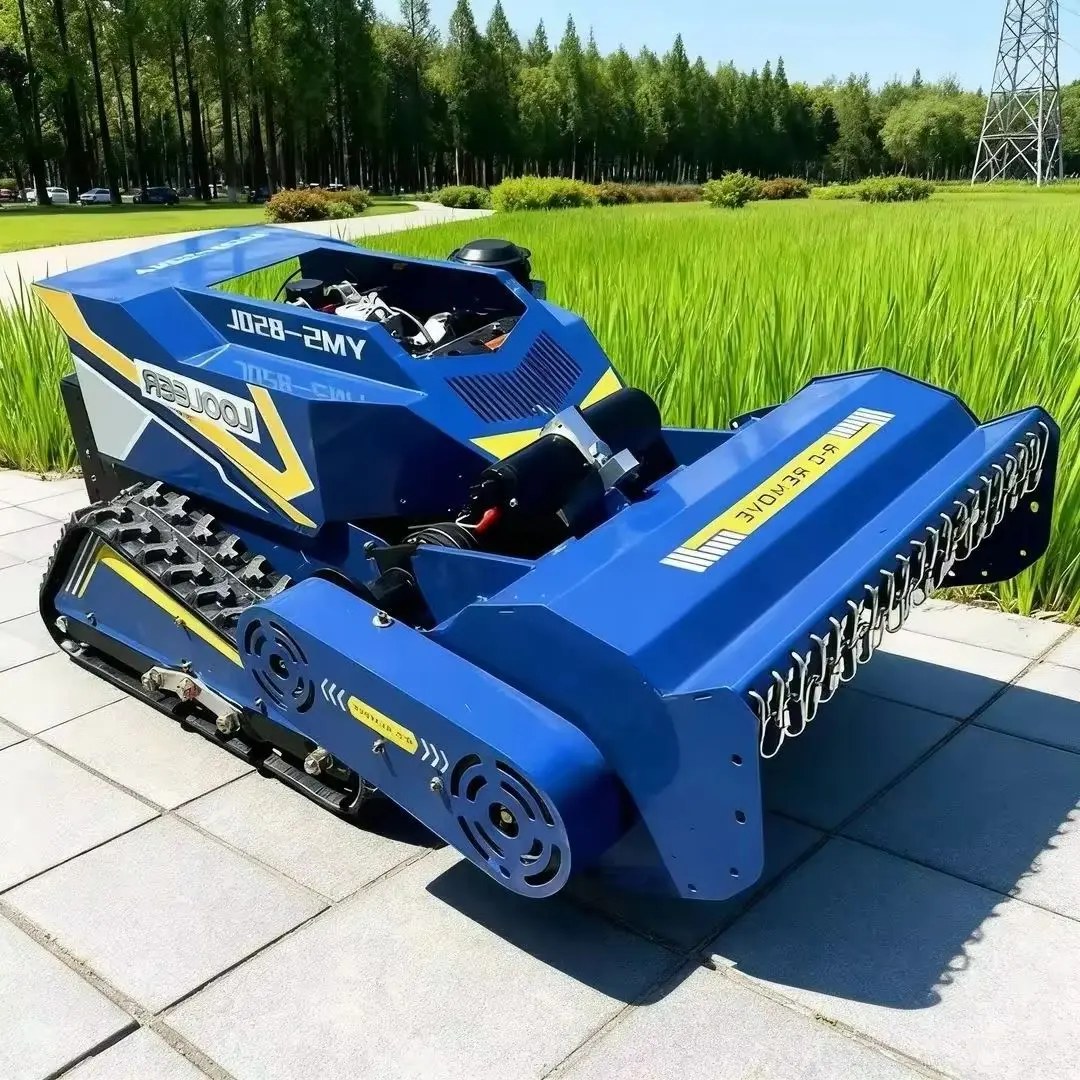 

Customized Intelligent Wireless Remote Control Robot Flail Lawn Mower CE EPA Certified High Power for Home Commercial Use
