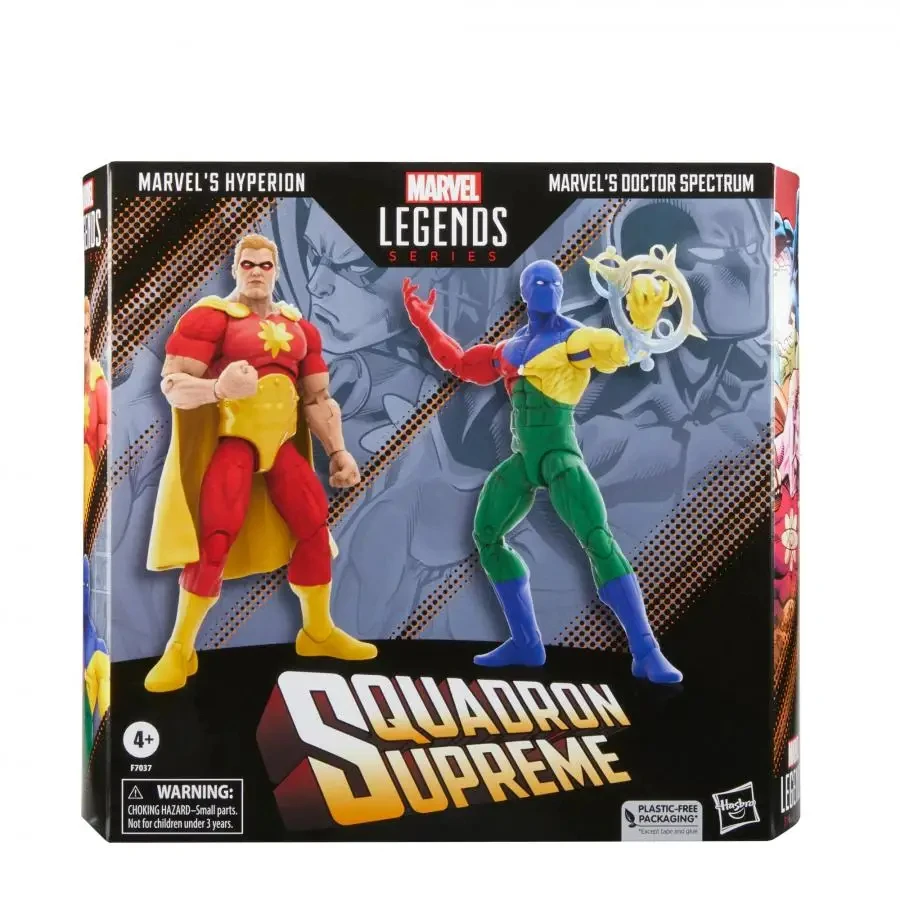 

Original Hasbro Marvel Legends Series Squadron Supreme Marvels Hyperion and Doctor Spectrum Model Toy Action Figures