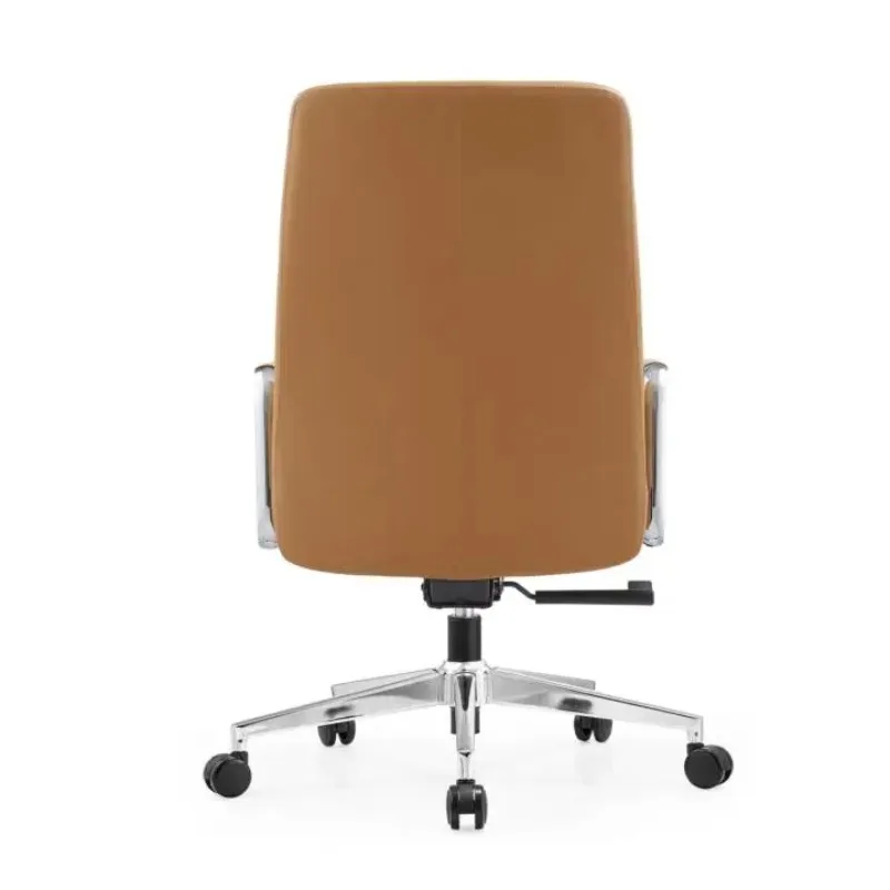 

Коричневый цвет, оптовая продажа, современный роскошный офисный стул из искусственной кожи с высокой спинкой, кожаный исполнительный стул, вращающийся стул