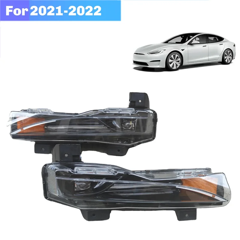 

Передний бампер автомобиля, противотуманная фара, версия высокой конфигурации для Tesla Model S 2021-2022-A28K