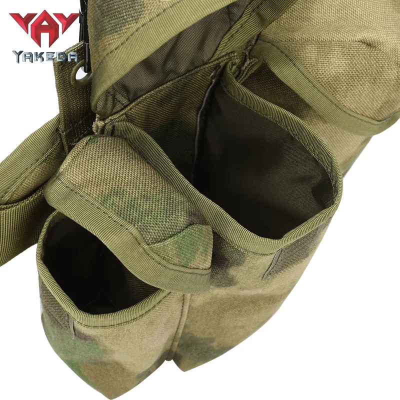 YAKEDA MOLLE System Abdominal Vest Field Camouflage Training Vest Tactical Vest Tactical Gear