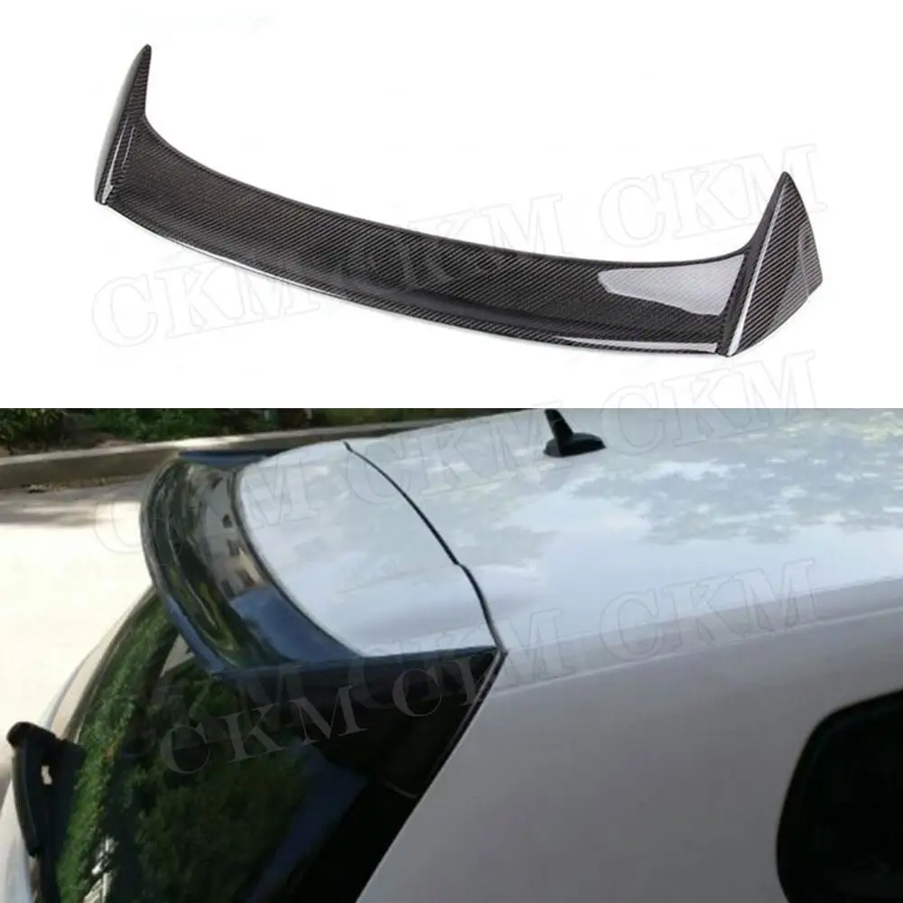 

CKMUUER Carbon Fiber O Style Rear Roof Spoiler For Volkswagen VW Scirocco Standard 2009-2013 Non R Window Trunk Wings Spoiler