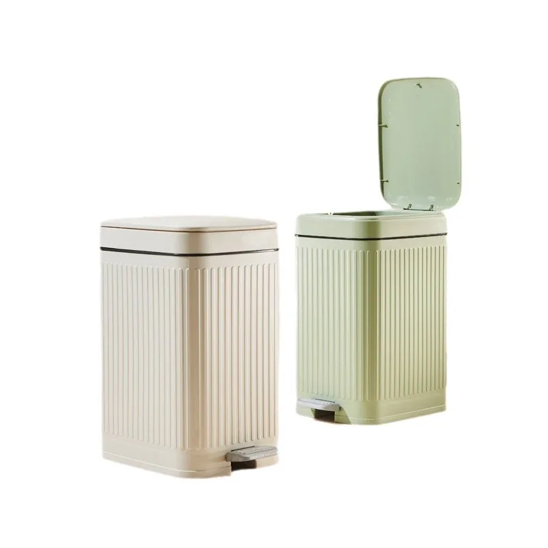 Foot-pressed new style bathroom bedroom study office trash can