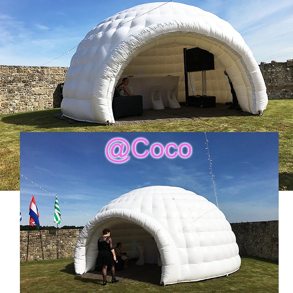 5m/6m/8m diameter Giant inflatable igloo dome house air dome tents for outdoor events