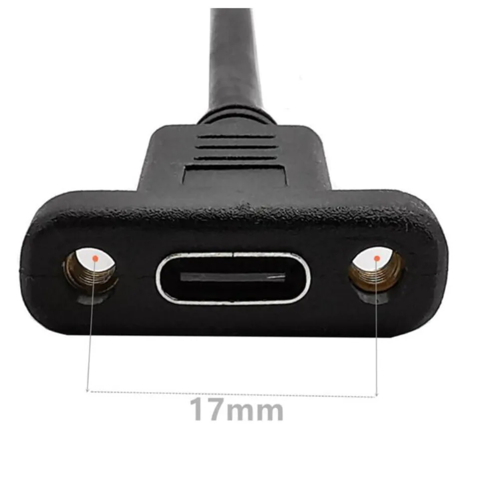 

Panel Mount Type C Extended Line Lock Connector Cable USB-C Male To Female Cable USB-C Extension Line Type C Extension Cable