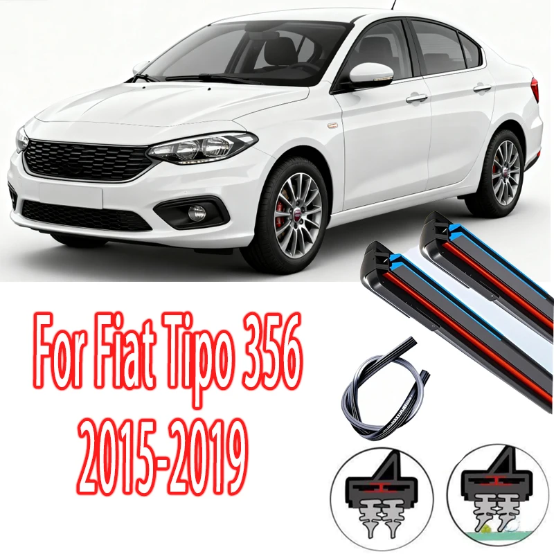 

1set Front Windshield Wiper Blades Windscreen Wipers For Fiat Tipo 356 2015-2019 2016 2017 2018 Accessories