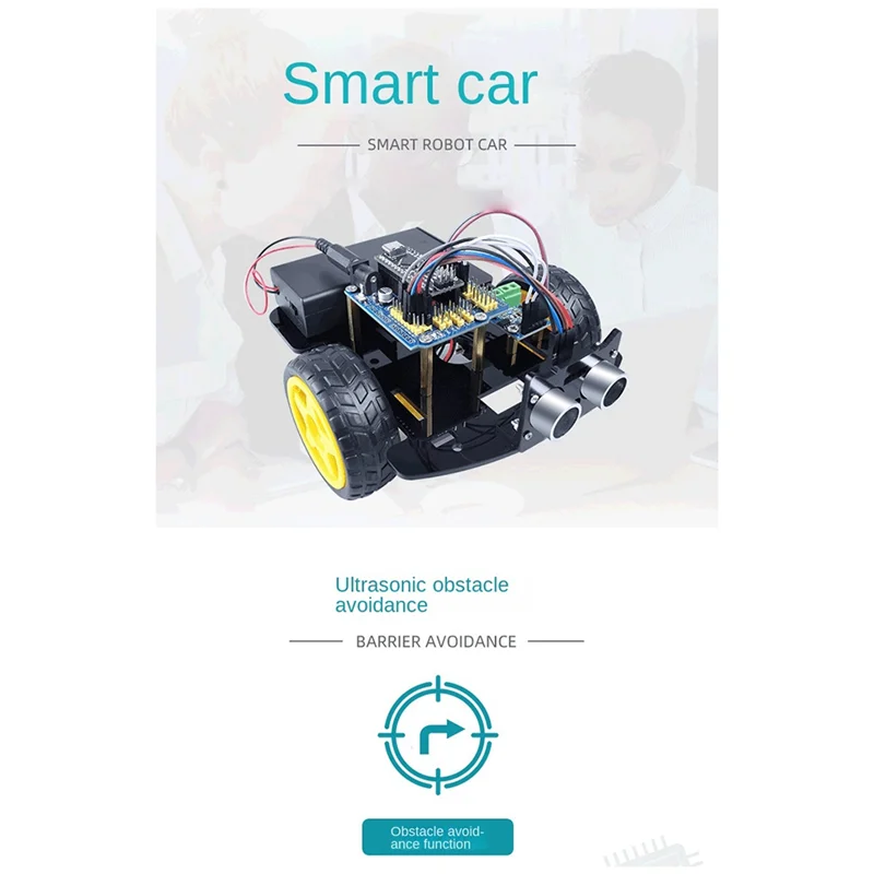 ABBH-Car Smart Robot Programming Kit DIY Elektronische Kit Smart Car Robot Kit Programmering Leren Programmering