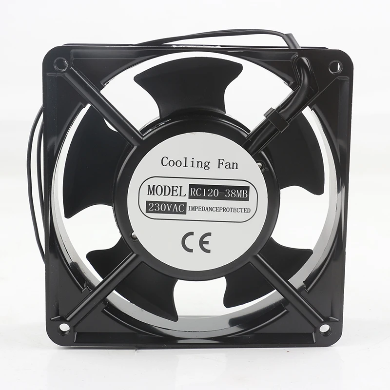 

Оригинальный 220 В 240 В переменного тока 230 В постоянного тока EC 12038 120X120X38 мм 12 см алюминиевая рама инвертор для шкафа с осевым потоком RC120-38 МБ охлаждающий вентилятор