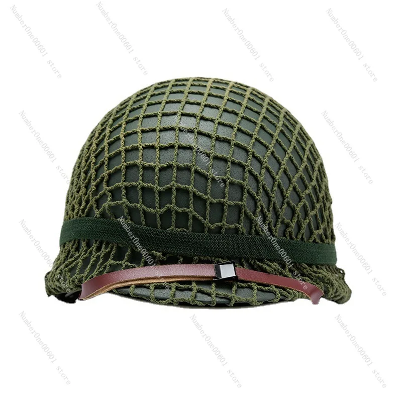 

Military Fan CS Field Equipment Outdoor Sports M1 Double Layer Steel Helmet Tactical Helmet/foreign Military