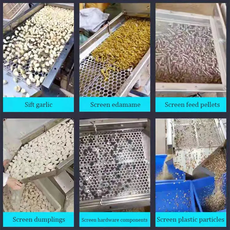 Linear Vibrating Screen Machine Small Industrial Stainless Steel Food Tea Grain Vibrating Screening Machine