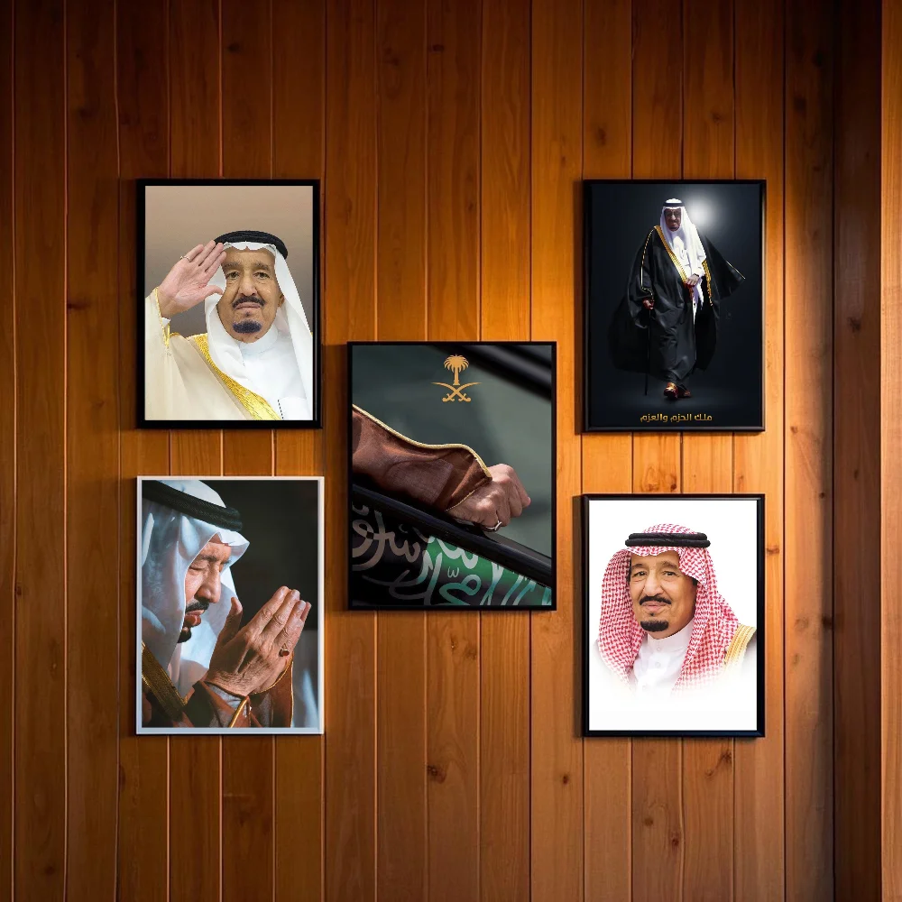 King of Saudi Arabia Salman bin Abdul  Poster HD art sticky wall waterproof home living room bedroom bar aesthetic decoration