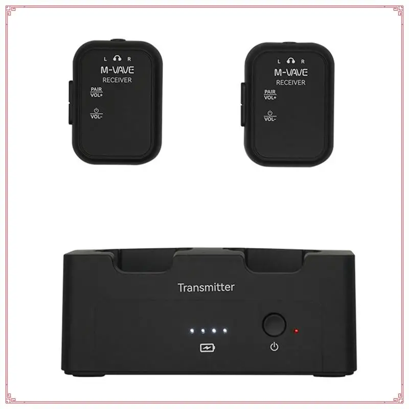 M-VAVE WP12 oorretourmonitorsysteem Draadloze audiozender Ontvanger Draagbare draadloze monitoring Oorretour