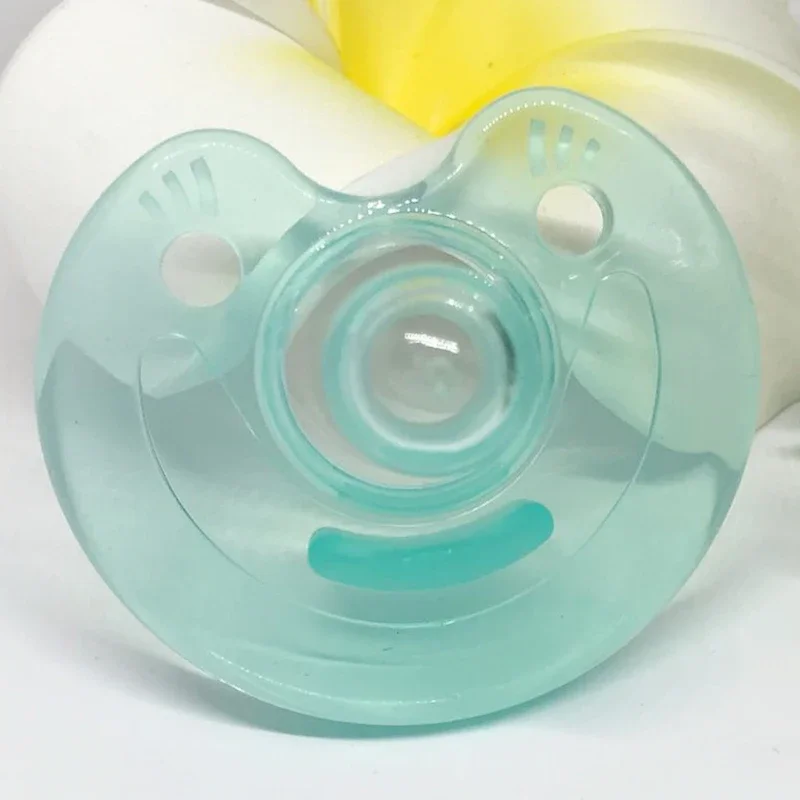 1pc All The New Young Babies Silicone Baby Pacifier  Smiling Face Gap Play Mouth Maternal And Child Supplies Plastic