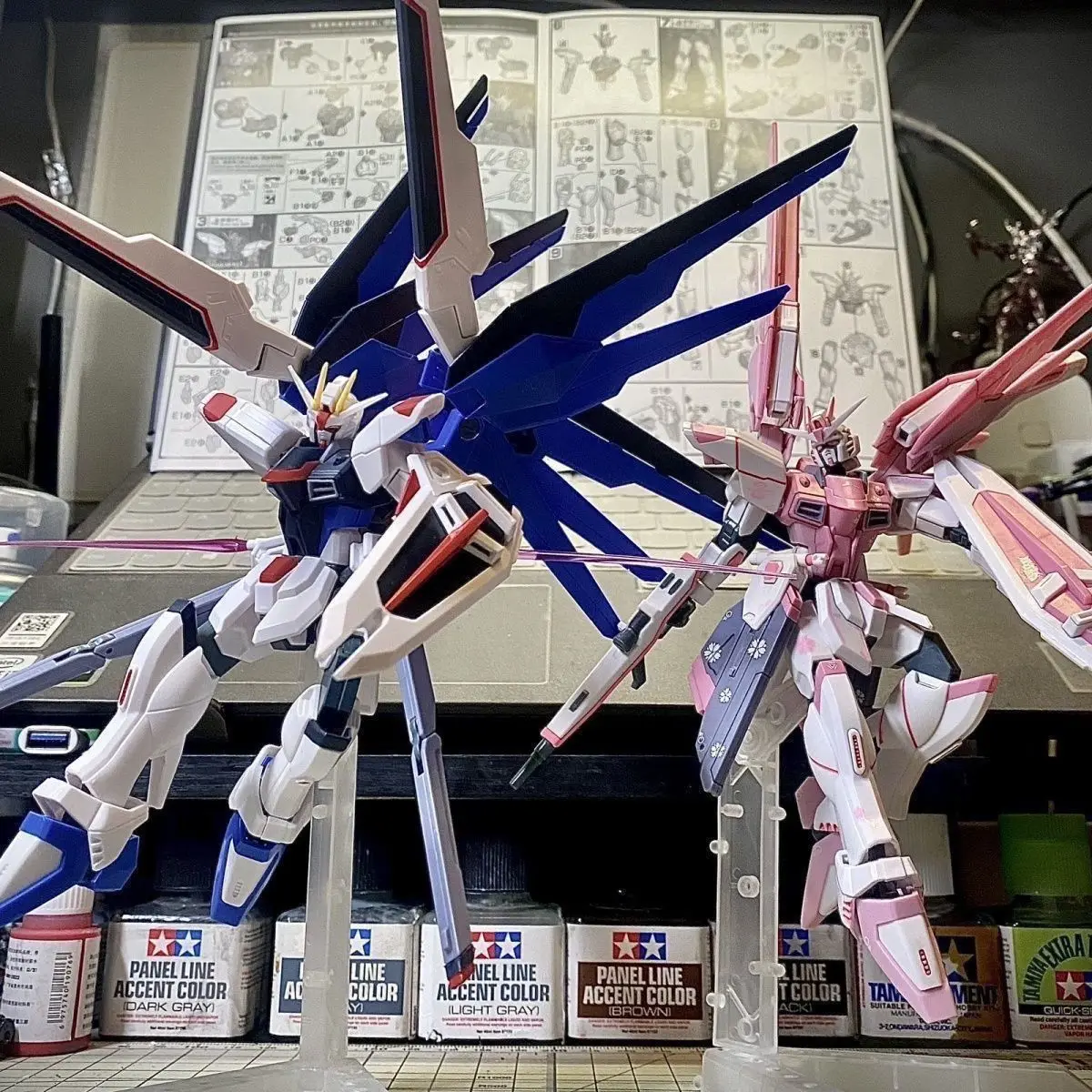 Gundam Xingdong XD Sakura Pink Model Assembly HG New Life Freedom 2.0 Strong Attack Handheld Toy view 5