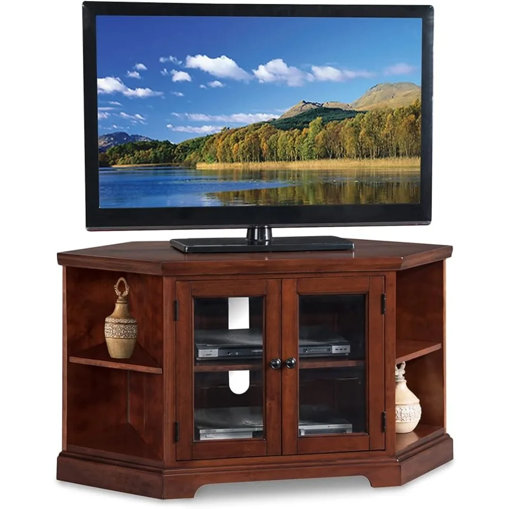 

Leick Furniture Riley Holliday Bookshelf End Corner 50" TV's, BrownBronze