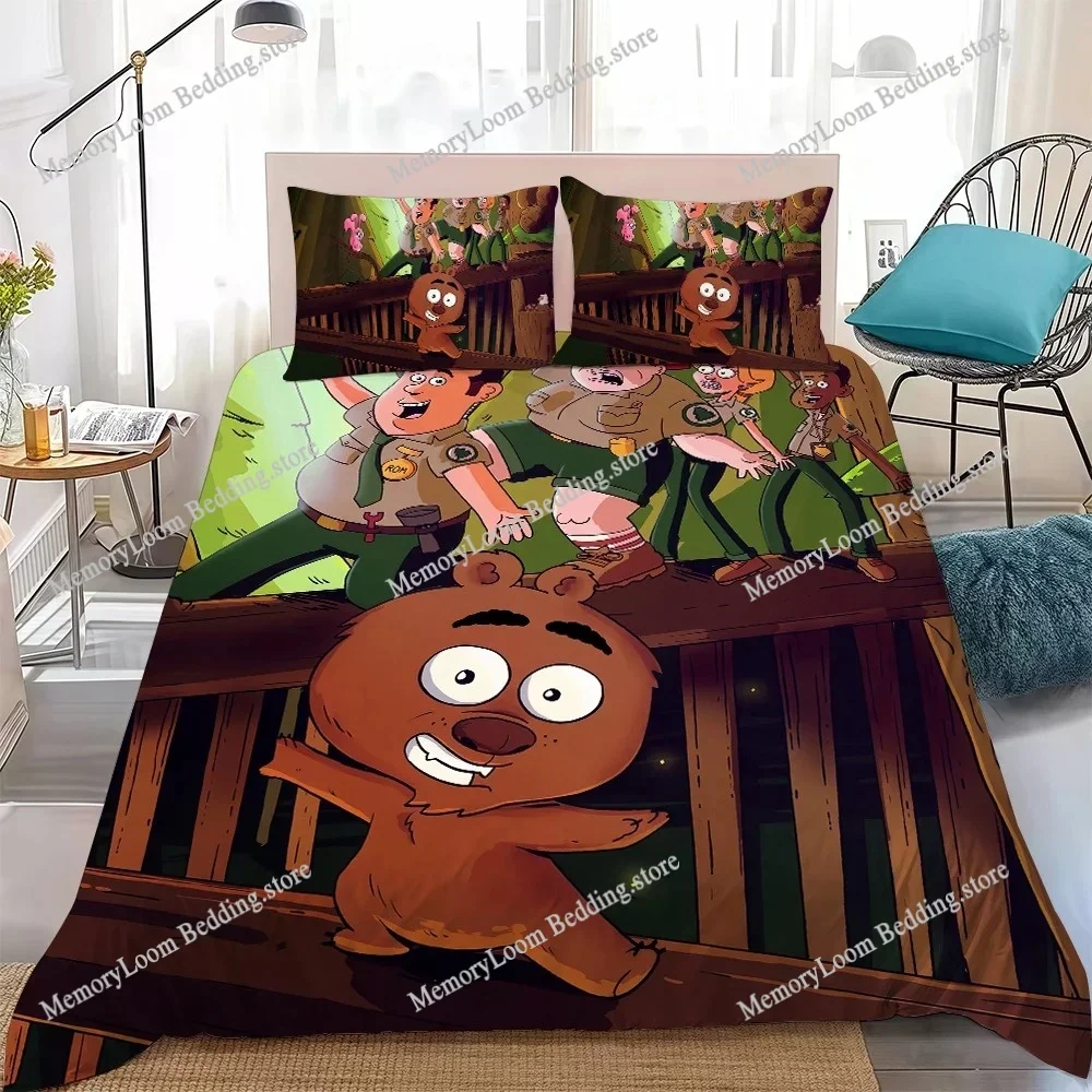 Cartoon B-Brickleberry-S Duvet Cover Set Home Style Bedding Soft Laundry Cotton Bed Four Seasons Student Dormitory Luxury Gift