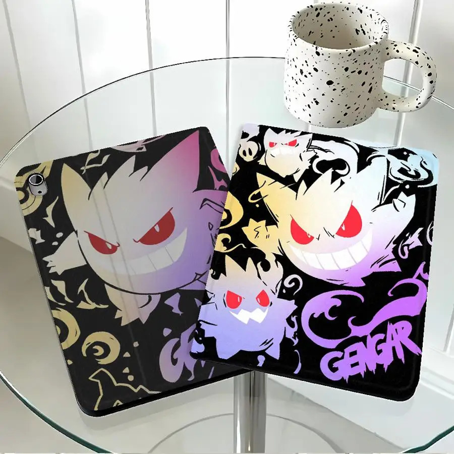 Animes Gengar Pokemon Case for Apple iPad Air 11 13 M4 M3 M2 A16 2026 10th 7/8/9th Pro11 13 With Pencil Holder Air 4/5/6th