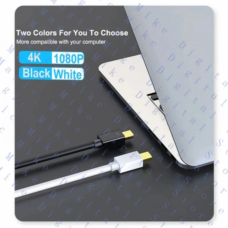 H  Displayport To HDMI Cable 4K Mini DP to HDMI Adapter For Apple MacBook Air Pro