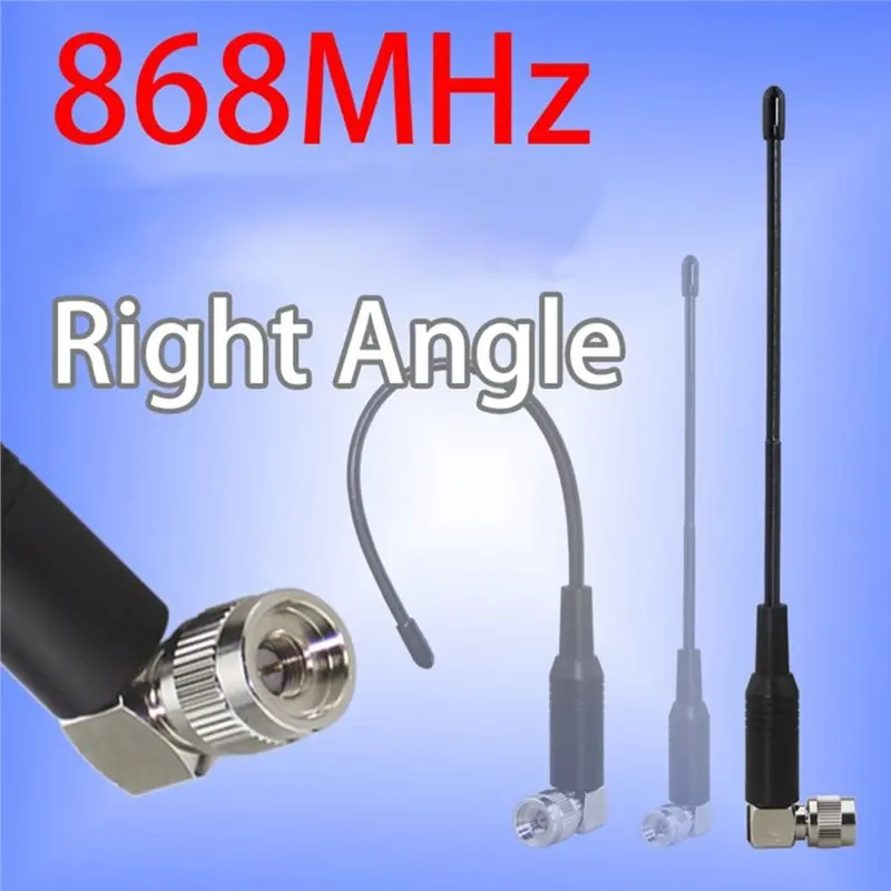 【today-buy】lora-868mhz-アンテナ-sma-オス直角コネクタ-lora-868mhz-オムニ高利得ホイップアンテナ-90-度エルボ